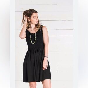 Go Fish Milan Smocked Dress Size M